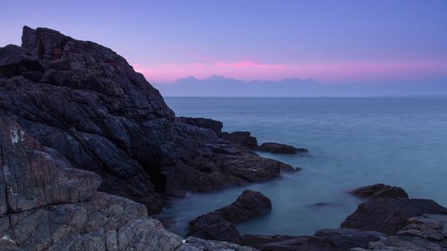 燃烧的晚霞---潮汐湖