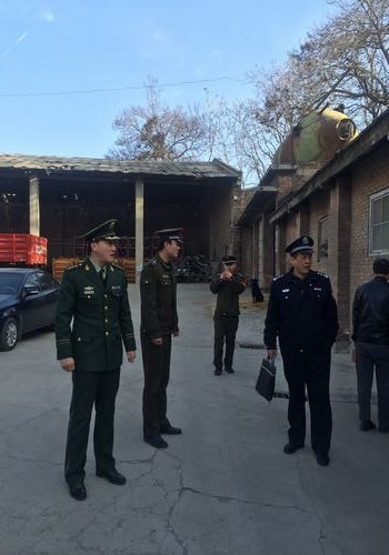 铜川市建乐分局到设备租赁中心进行消防安全检查