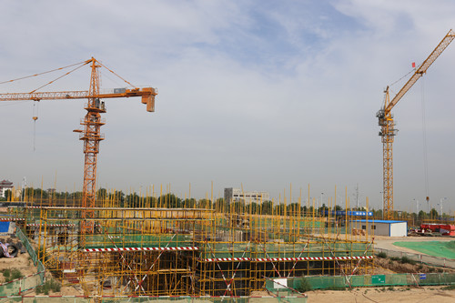 陕煤建设天工公司蒲城清源能源项目部大干抢进度 品牌树形象