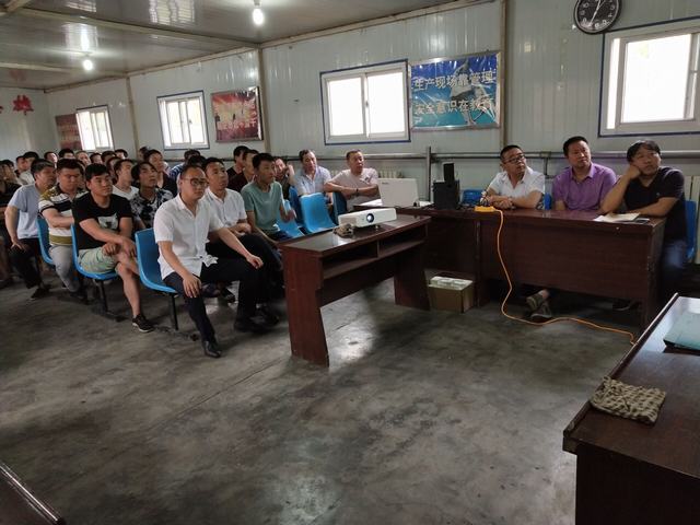 陕煤建设掘进公司北翼项目部安全培训获甲方肯定