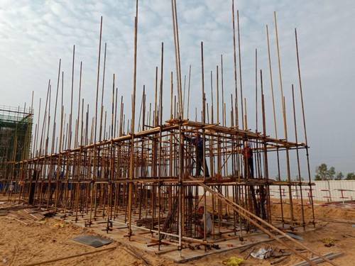 陕煤建设铜煤公司曹家滩项目“迎风雨”“战酷暑”奋战正酣