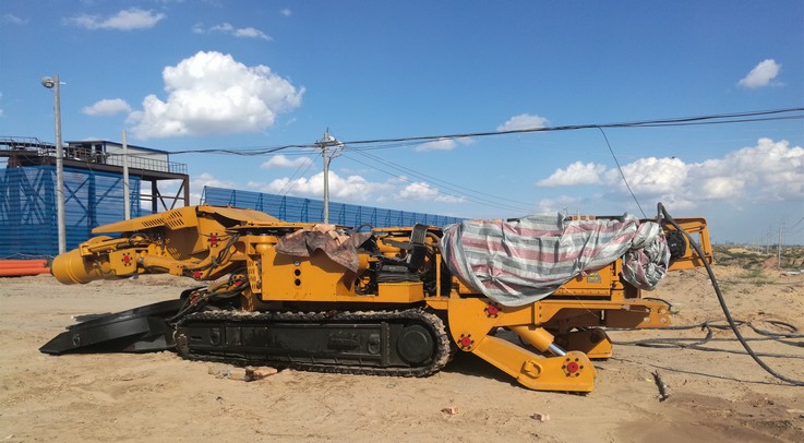 陕煤建设矿建三公司曹家滩项目部为确保工期再添新设备