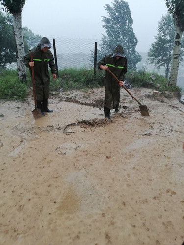 陕煤建设天工公司土建三部抗洪防汛展现天工精神