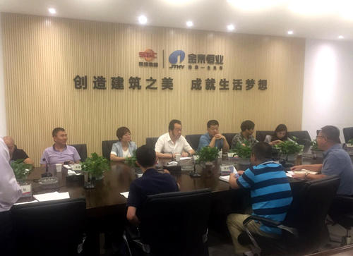 王宁带队赴金泰恒业房地产公司对标交流