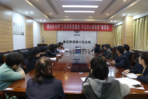 铜川分公司召开“三忆改革发展史，不忘初心感党恩” 座谈会