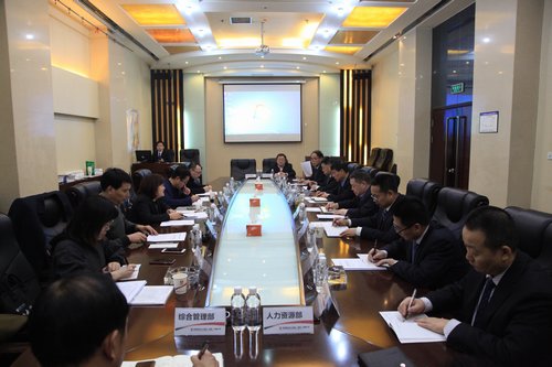 陕煤集团党风廉政建设考核组对建设集团进行年度考核