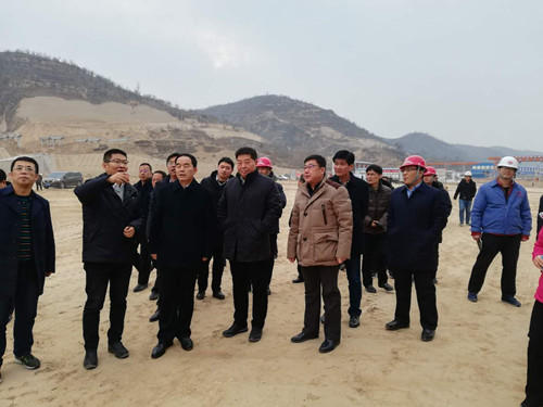 陕西省国资委、陕煤集团领导莅临天工公司项目检查工作