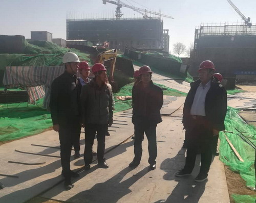 贠公法带领安全环保第二督导组深入蓝山水岸工地项目检查指导工作