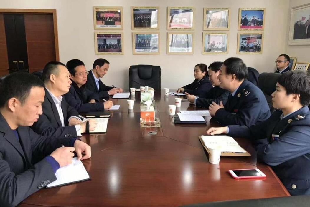 西安经开区税务局莅临建设集团指导工作