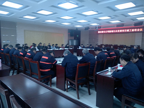 陕煤建设天工公司蒲城清洁能源新增污水项目通过陕煤集团组织的项目竣工验收