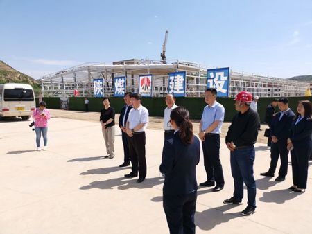 榆林市委常委、组织部部长张启东一行莅临陕煤建设天工公司承建的清涧红枣深加工项目调研指导工作