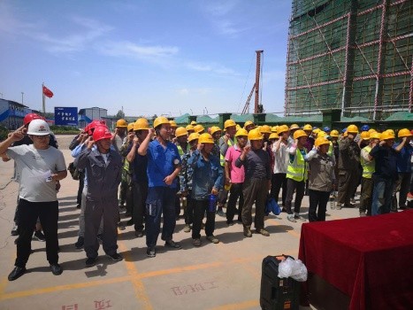 陕煤建设咸阳分公司所属各单位掀起 “安全生产月”启动仪式开展热潮