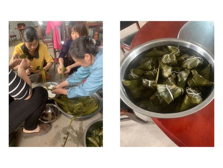 陕煤建设天工公司：盛夏闻艾香  包粽过端午