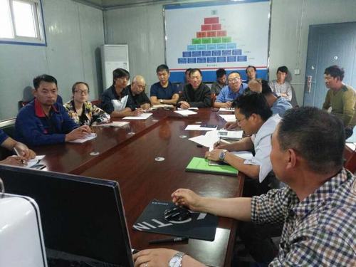 陕煤建设韩城分公司五个产品仓滑模施工按期完成受嘉奖