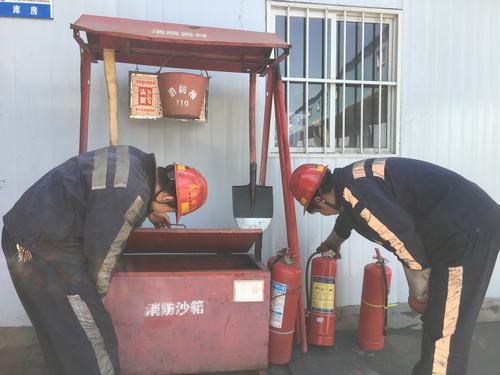 陕煤建设洗选煤运营公司开展消防安全宣传活动