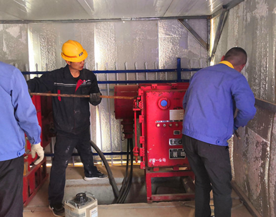 陕煤建设矿建三公司崔木项目部进行春季电气预防性试验