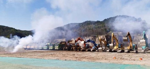 陕煤建设路桥分公司黄陵矿业店头电厂项目开工