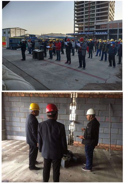天工公司承建的神木杏花园办公、公寓楼工程安全先行保质量