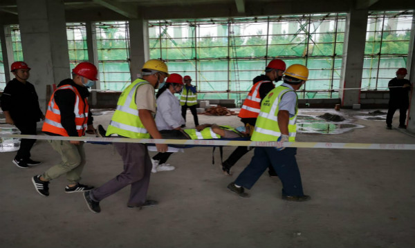 陕煤建设汉中分公司持之以恒 抓好应急演练活动