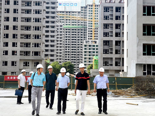 陕煤实业集团总经理刘文考察大秦置业公司蓝山水岸项目