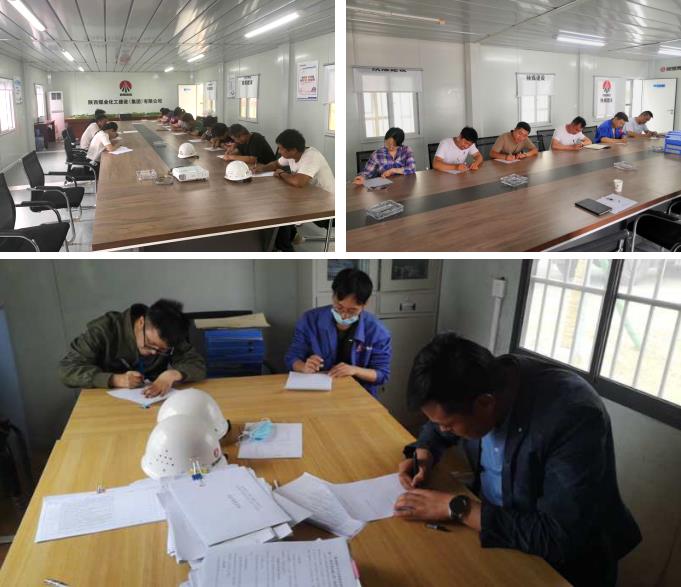 陕煤建设绿宇公司“逢查必考”、“逢会必考” 提升全员安全素质