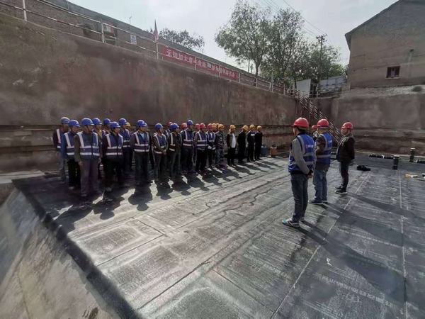 陕煤建设韩城分公司土建四项目部以“学”“练”“查”“考”“整”夯实“百日安全”活动