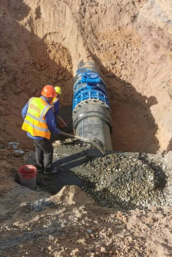 陕煤建设路桥分公司小保当一、二号矿井复用水输水管道（一期）工程顺利完工