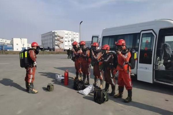 陕煤建设矿建二公司小保当项目部:应急演练助力“百日安全”
