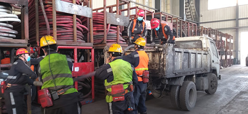 陕煤建设机电安装公司神府项目部施工现场如火如荼