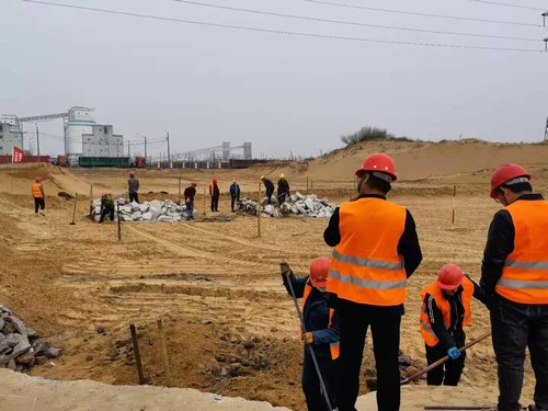 陕煤建设路桥分公司小保当项目地磅房工程顺利开工