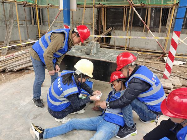 陕煤建设韩城分公司土建四项目部：增强安全意识 应急演练正当时