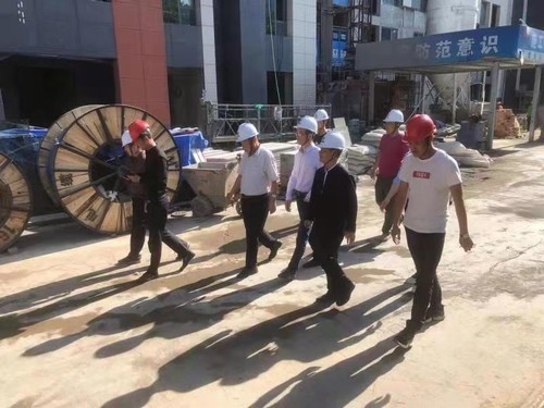 陕煤集团副总工程师廖文访深入蓝山水岸项目检查指导工作