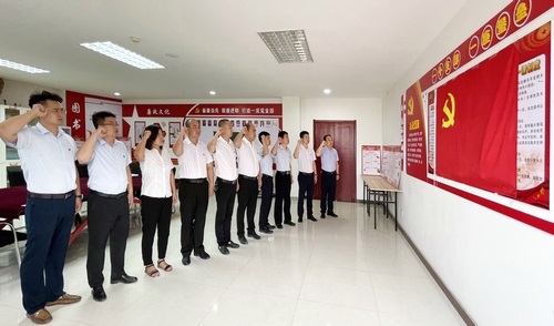 陕煤建设洗选煤运营公司:庄严重温入党誓词 共迎建党百年华诞