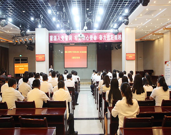 陕煤建设开展“重温入党誓词 牢记初心使命 奋力追赶超越”主题党日活动