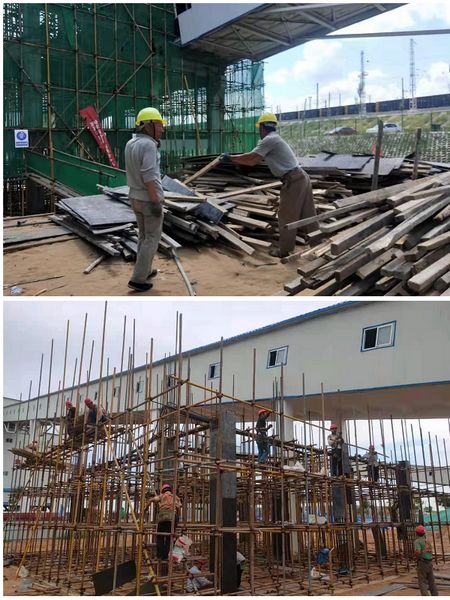 陕煤建设天工公司土建二部烈日下的写真