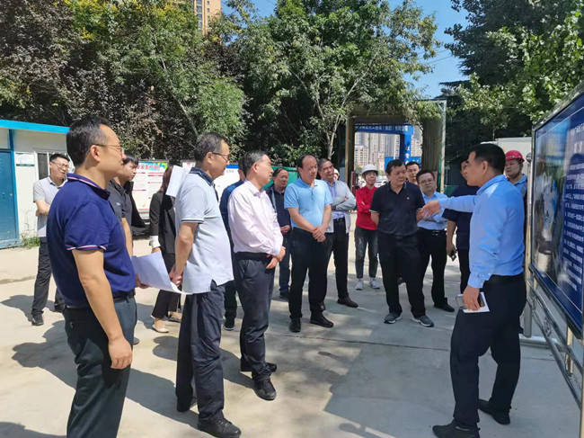 咸阳市人大常委会副主任王满院莅临陕煤建设咸阳城市停车场BOT项目调研工作