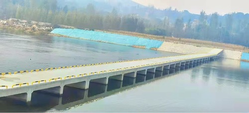 陕煤建设路桥分公司山东省沂源县沂河（第一污水处理厂至下龙巷段）治理工程主体顺利完工