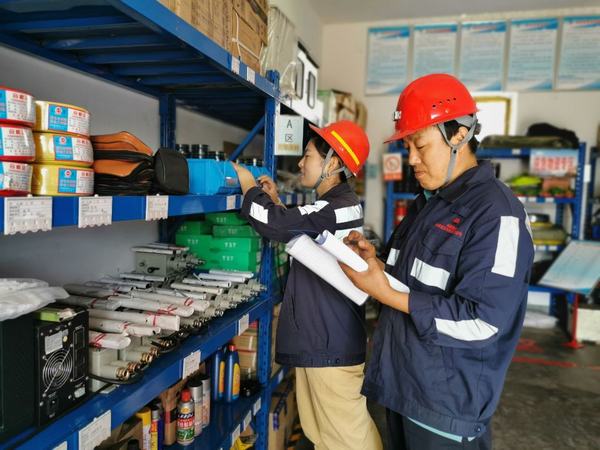 陕煤建设洗选煤运营公司澄合山阳运营项目部：物资储备把紧关，安全生产有保障