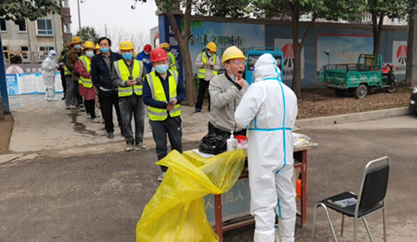 陕煤建设咸阳分公司第五项目部有序开展抗疫工作