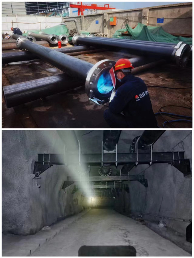 陕煤建设汉中分公司西卓煤矿强排泵房设备及管道安装工程大干正当时