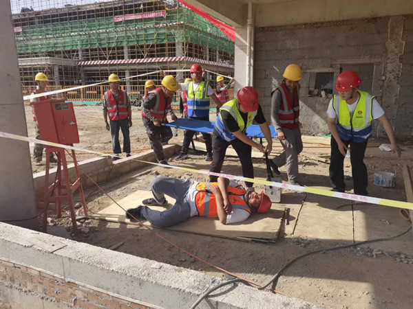 陕煤建设咸阳分公司第九项目部:展触电事故演练 夯实生产安全阀门