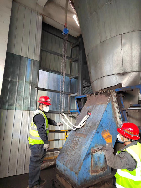 陕煤建设机电安装公司北元化工项目部检修项目如火如荼