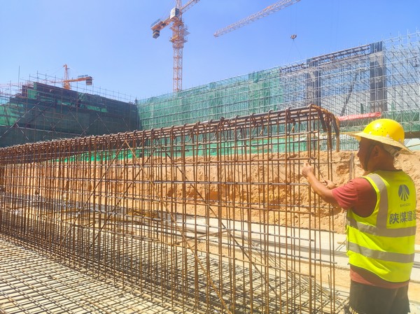 陕煤建设洗选煤运营公司第七项目部：战高温 保安全 促进度