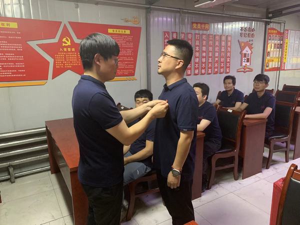 陕煤建设韩城分公司安装三项目部初心向党“庆七一 ”喜迎党的二十大