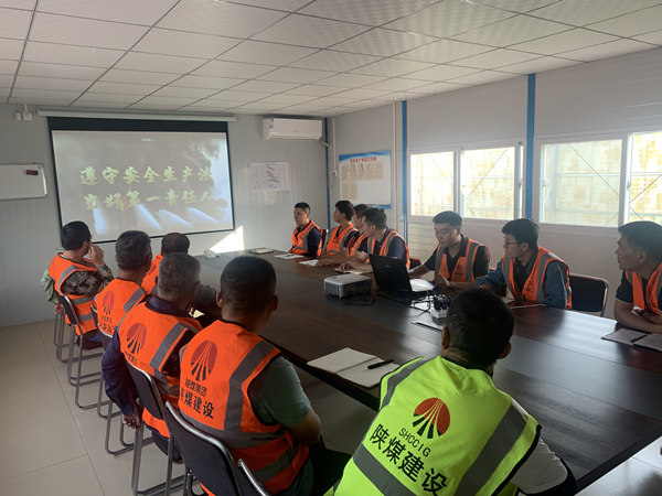 陕煤建设汉中分公司四川庞源项目部严把安全关为施工保驾护航