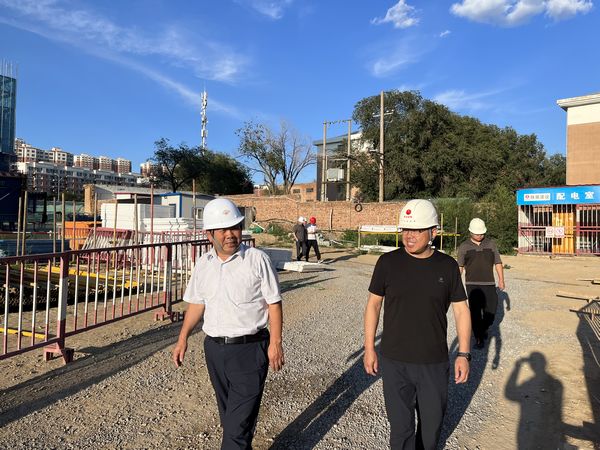 内蒙古住建厅质安处副处长魏奎锷一行莅临中润府项目检查指导工作