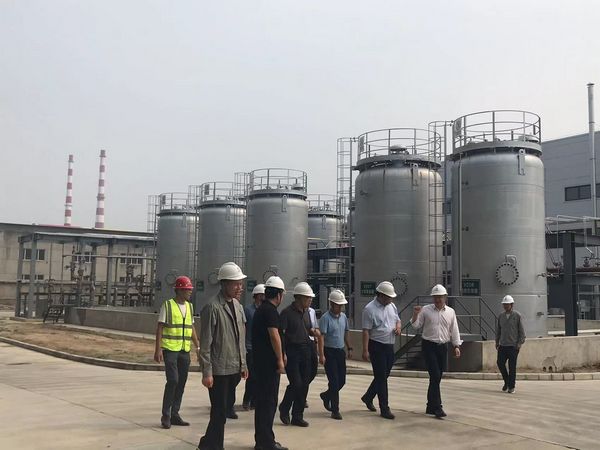 陕煤集团基本建设管理部主任李云鹏莅临渭南陕煤启辰科技有限公司3万吨/年矿用高分子材料工业化示范项目试生产条件验收会