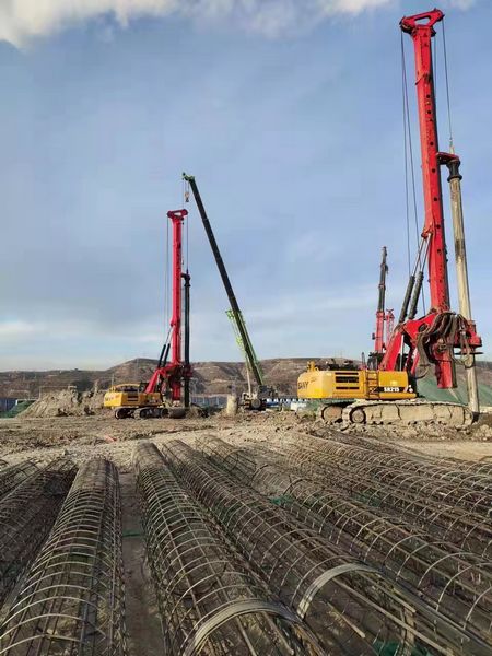 陕煤建设天工公司提前顺利完成神木固废资源综合利用项目粉煤灰储存仓桩基工程