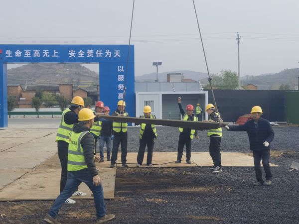 陕煤建设天工公司土建第一项目部承建的汉阴县实验中学二期建设工程项目现场启动仪式正当时
