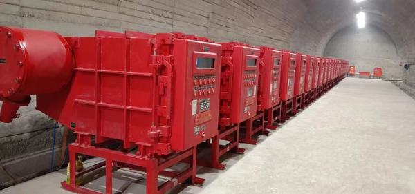 陕煤建设韩城分公司施工的王峰矿井下主排水泵房1#主排水泵试运转取得圆满成功